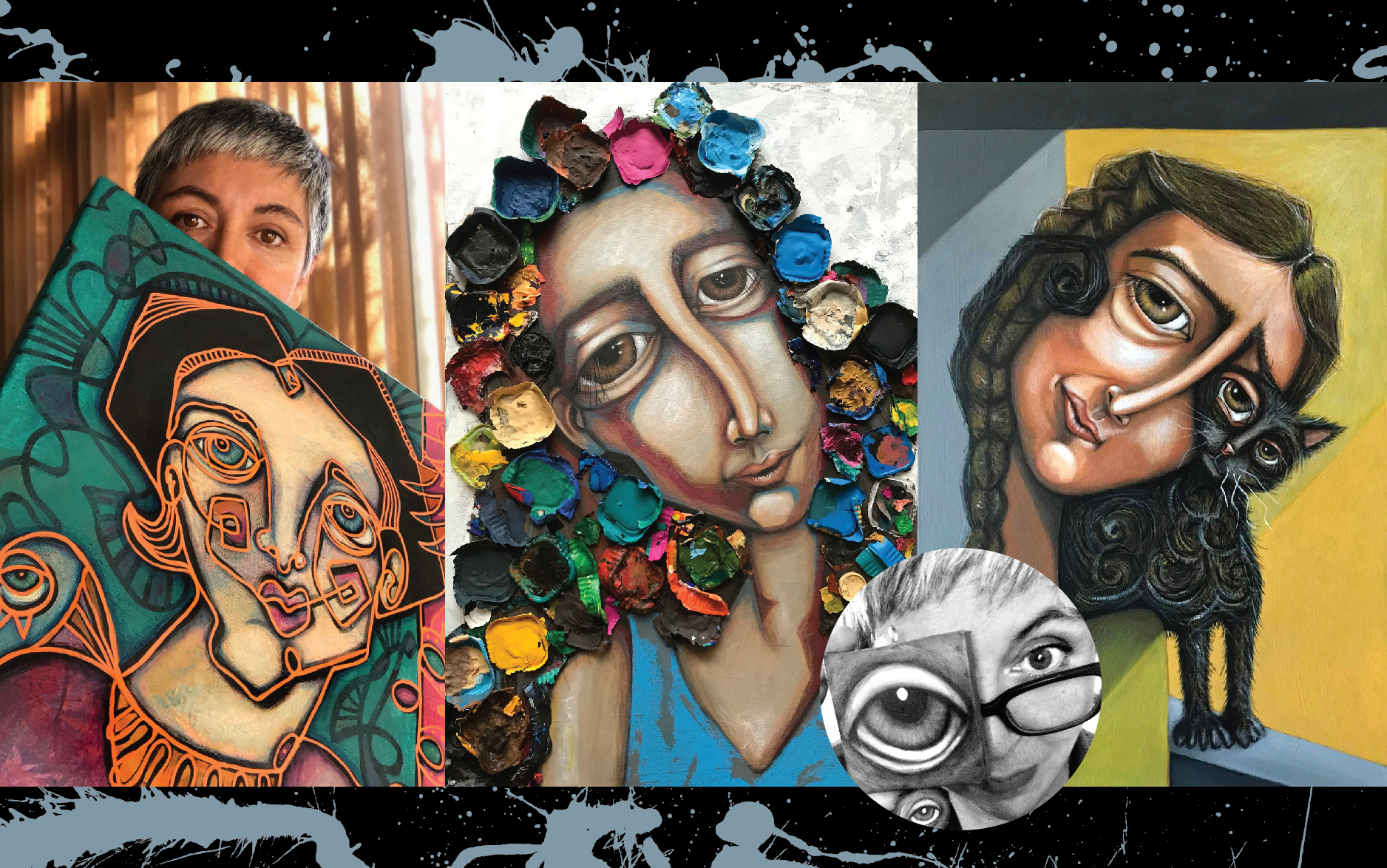Claudia Padilla pinta en lenguaje propio, para reconocerse a través de lo onírico y lo cotidiano